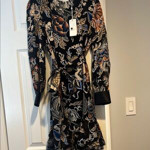 Floral Black Dress